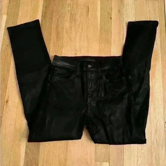 Joe's Jeans Denim - Joes Jeans Black Wax Coated Jeans